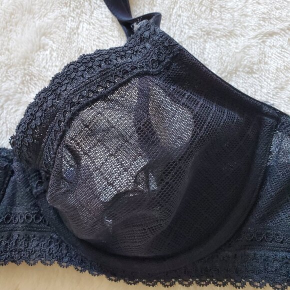 Apt. 9 Unlined Mesh and Lace Bra Black 34B - Picture 8 of 8